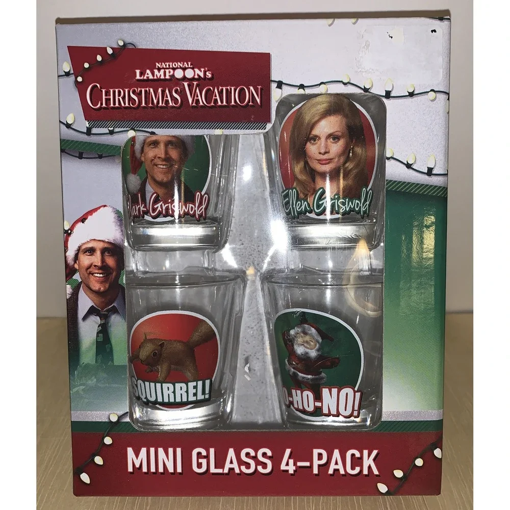 National Lampoons Christmas Vacation Shotglass Set  4 Pack